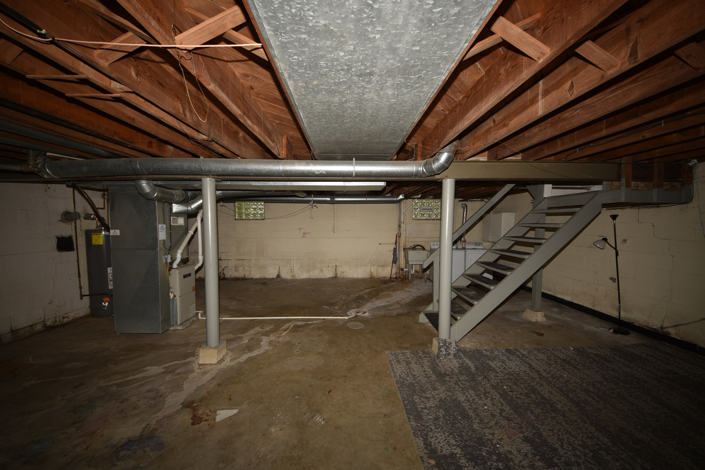 Unfinished basement at 7222 Chetbert Drive